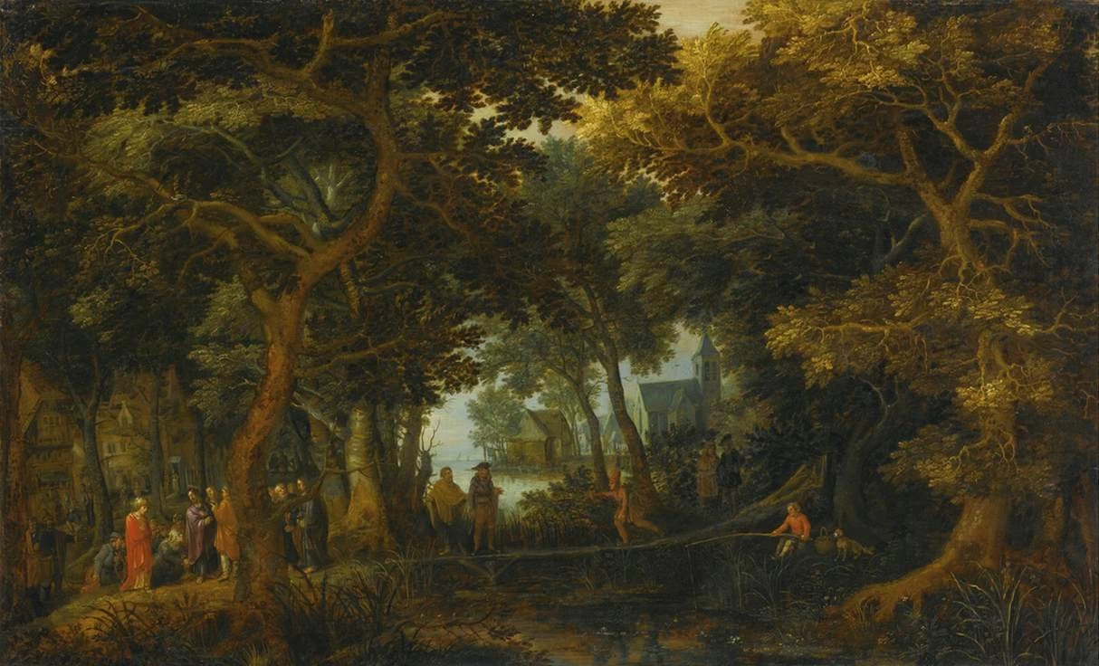 Paesaggio forestale con due miracoli di Cristo - Metropolitan Museum of Art, New York